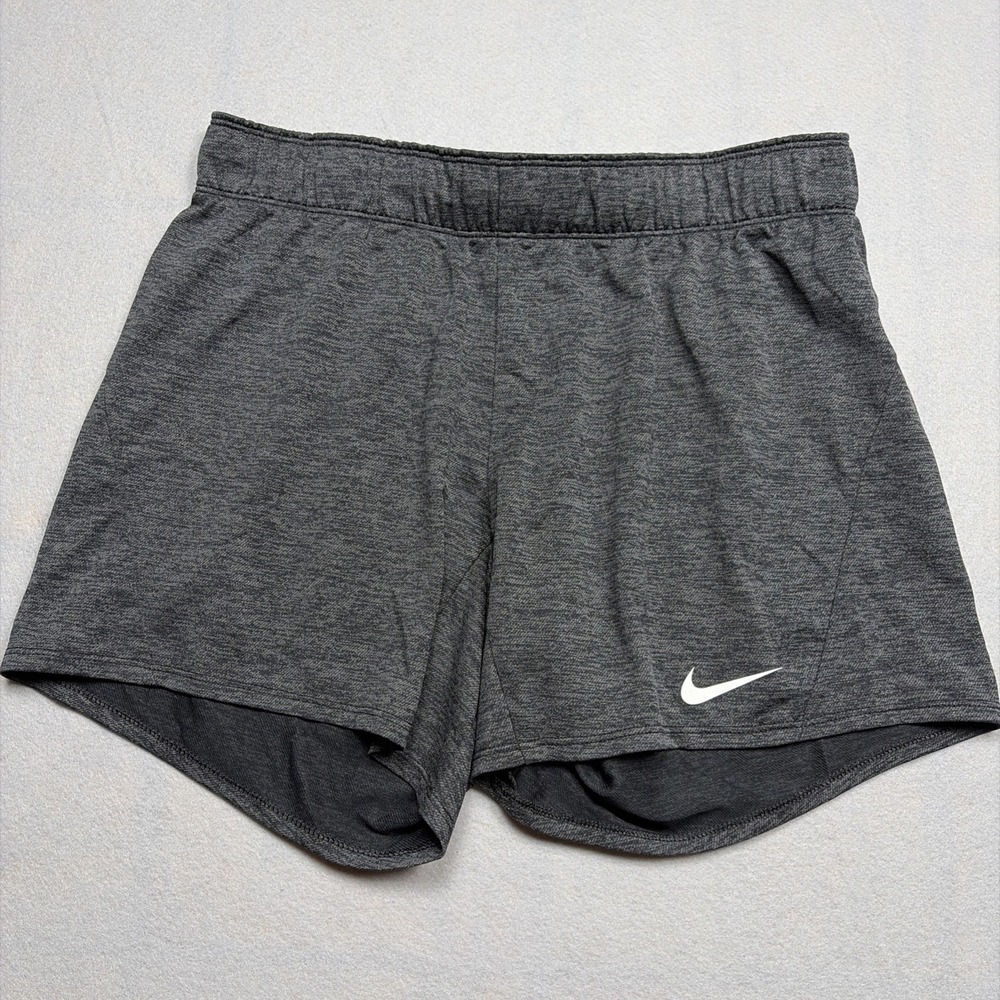 Nike Dri Fit Shorts Womens S Attack Training Heather Grey Running Fitness Gym